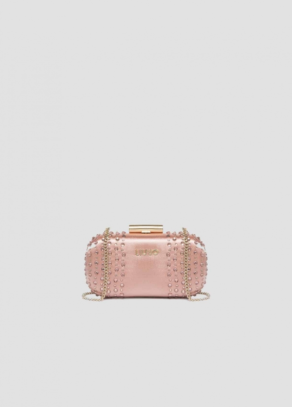 LIU JO Clutch Hollywood Abendtasche Cameo-rose-Rosa_front